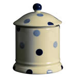 blue spot storage jar